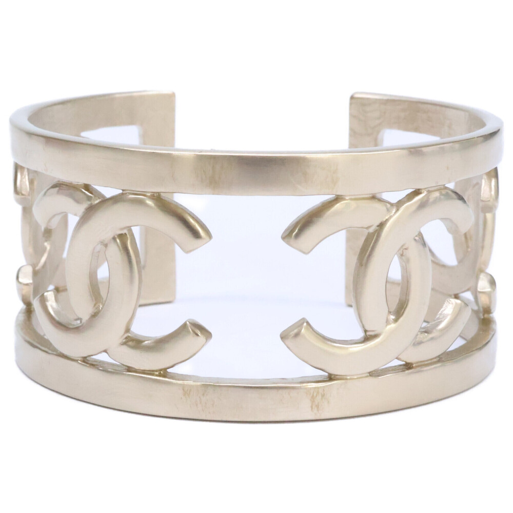 CHANEL B16B Coco Mark Bangle, Light Gold, Women's Bangle